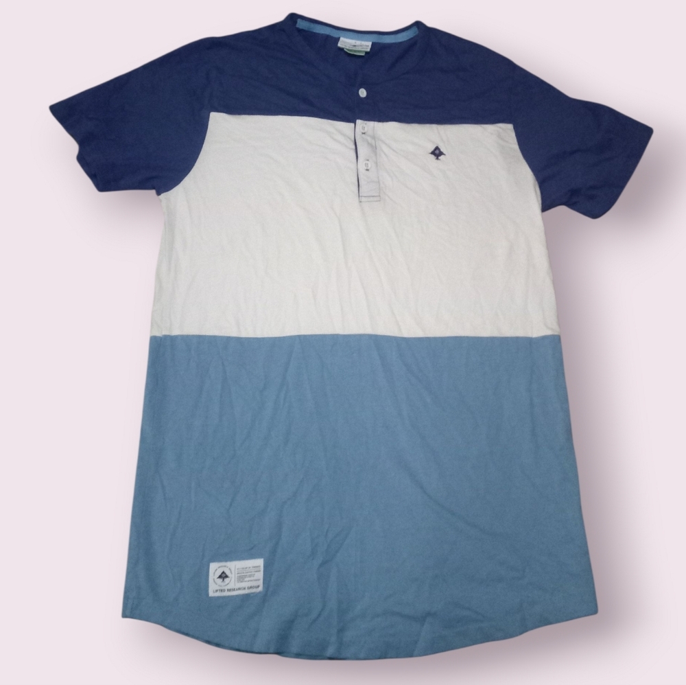 LRG Men's Bright Lives Short Sleeve Henley